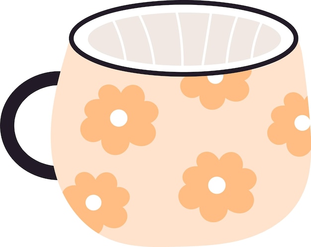 Taza Con Flores