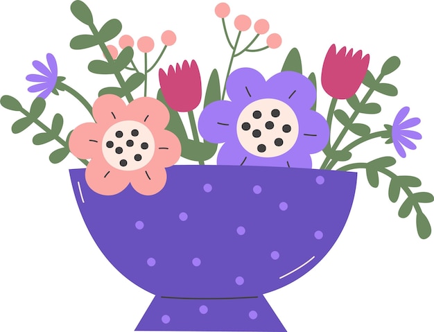 Taza Con Flores