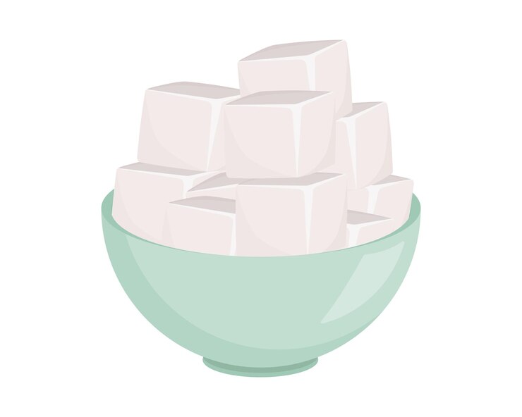 Vector una taza de ilustración de vector de azúcar