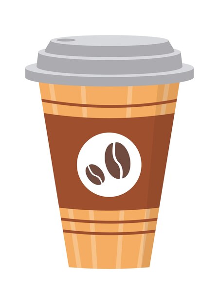 Taza de ilustración vectorial de café