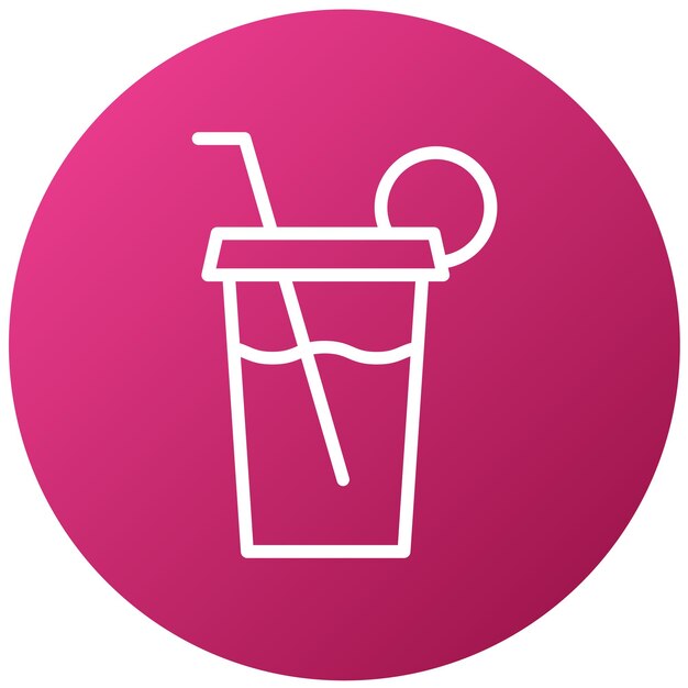 una taza rosa y blanca con una paja en ella