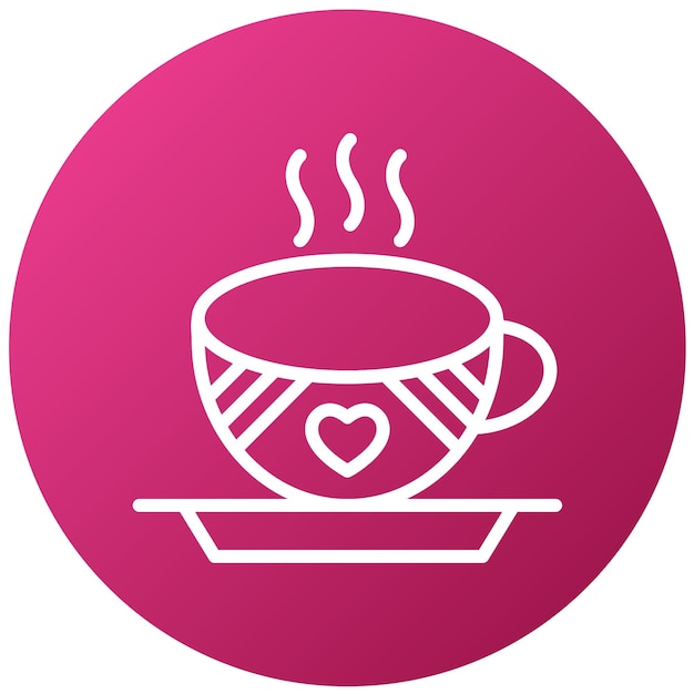 una taza rosa con un corazón en ella
