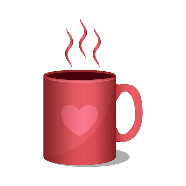 Vector taza de té de amor