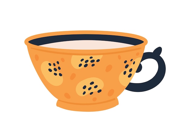 Ilustración De Vector De Tazón De Café De Desayuno De Taza De Café Recién  Nacido Ilustraciones svg, vectoriales, clip art vectorizado libre de  derechos. Image 85136659