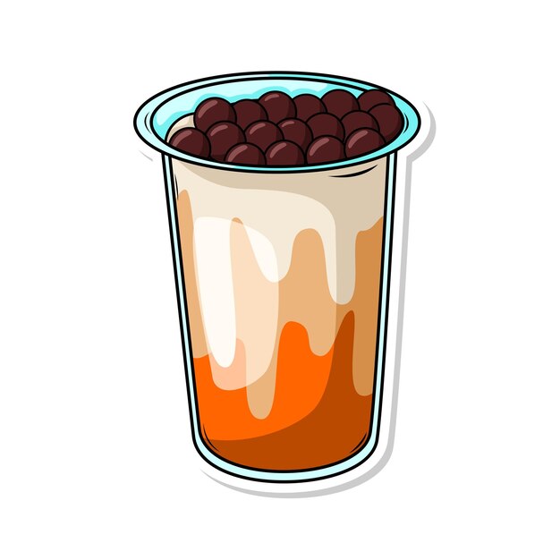 una taza de té con una tapa que dice " té helado "
