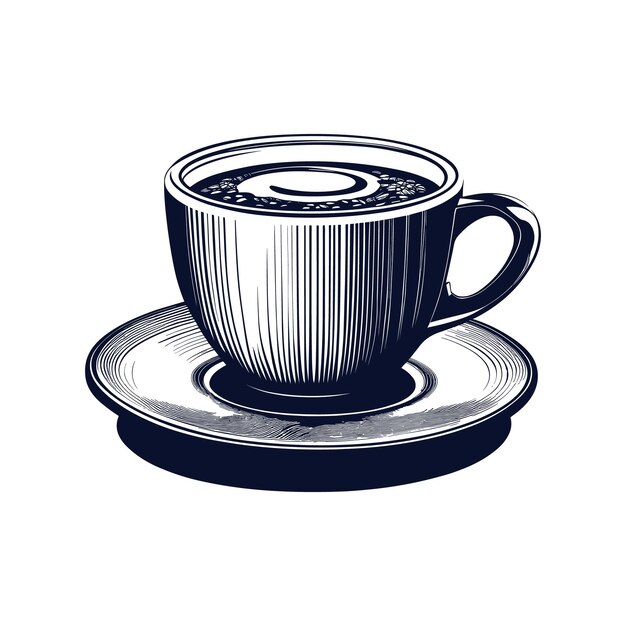 Taza vectorial de un café