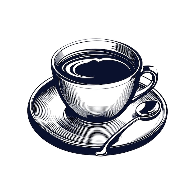 Taza vectorial de un café