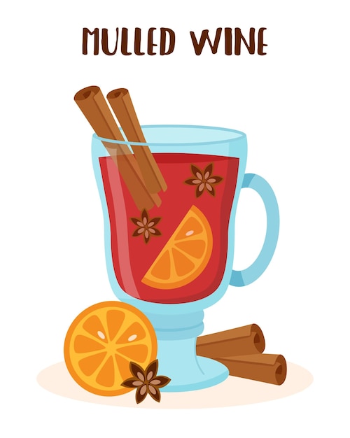 Vector taza de vino molido3