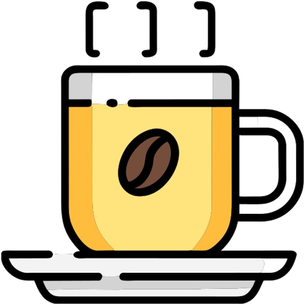 las tazas de icono de café