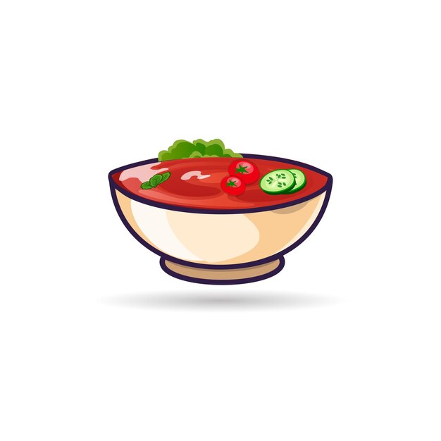 un tazón de comida con un tazo de verduras y un tazó de chile