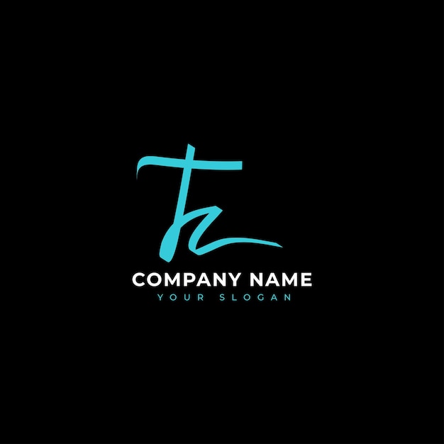 Tc Diseño de vector de logotipo de firma inicial