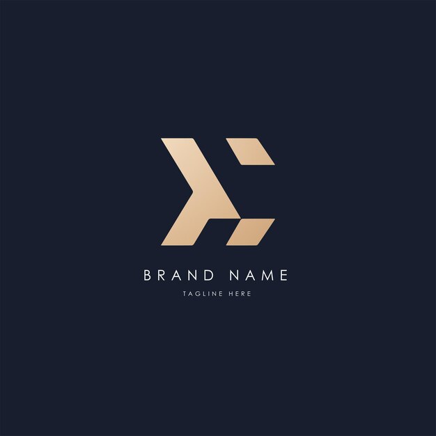 TC Qvector diseño de logotipo imagen vectorial estilo dorado de lujo alfabético