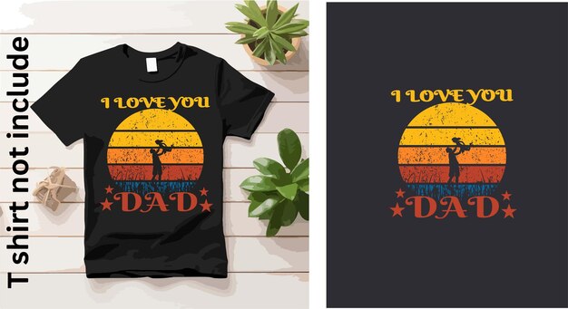 Te echo de menos, papá. Diseño de camisetas para el Día del Padre.