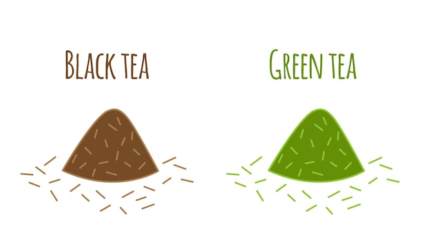 té negro y verde