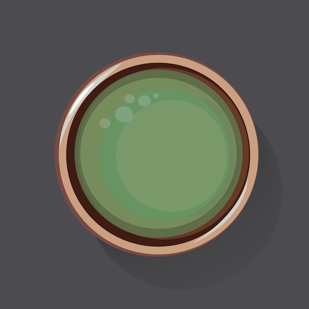 Té verde bebida saludable bebida icono ilustración vectorial