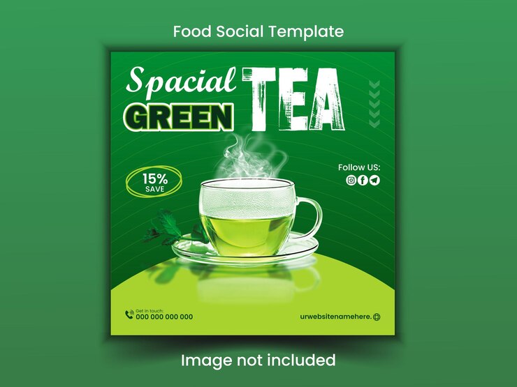 Te verde Diseño de publicaciones en las redes sociales