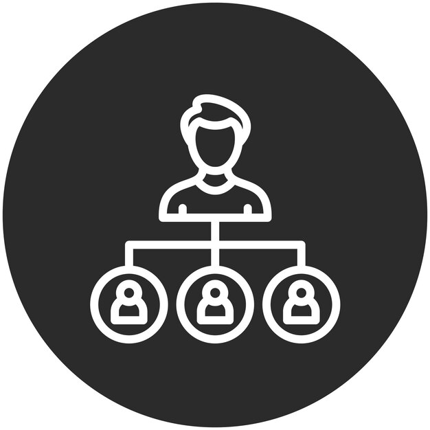 Team Network Icon Ilustración del icono vectorial del conjunto de iconos de redes y intercambio de datos