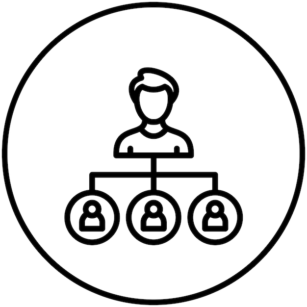 Team Network Icon Ilustración del icono vectorial del conjunto de iconos de redes y intercambio de datos