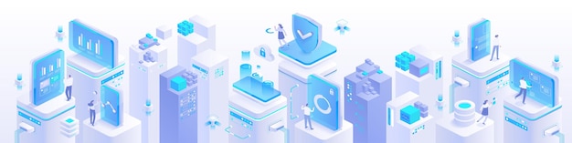 Tech_isometric_concept_57 en gris claro