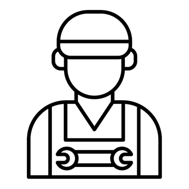 Vector technician icon