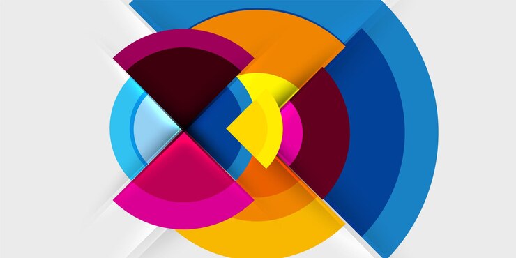 Vector techno círculos y semicírculos ilustración vectorial para papel tapiz banner fondo tarjeta libro ilustración página de aterrizaje