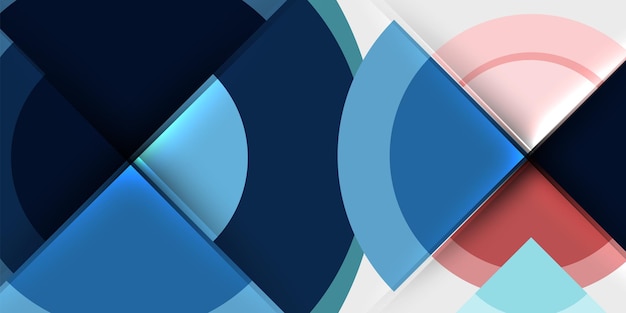 Techno círculos y semicírculos Ilustración vectorial para papel tapiz Banner Fondo Tarjeta Libro Ilustración página de aterrizaje