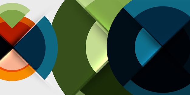 Techno círculos y semicírculos Ilustración vectorial para papel tapiz Banner Fondo Tarjeta Libro Ilustración página de aterrizaje