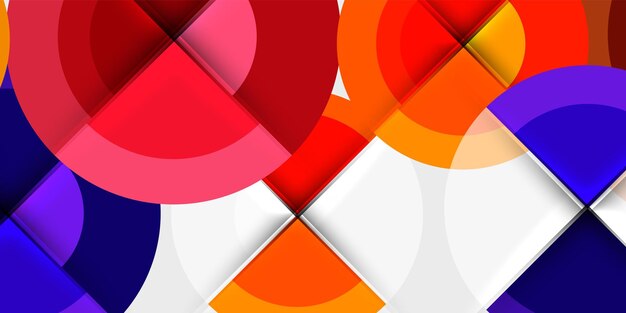 Techno círculos y semicírculos Ilustración vectorial para papel tapiz Banner Fondo Tarjeta Libro Ilustración página de aterrizaje