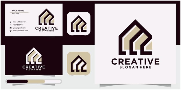 el techo inicial de la letra M para los logotipos inmobiliarios o para los logotipos comerciales y la marca del techo del edificio