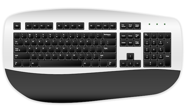 Teclado blanco