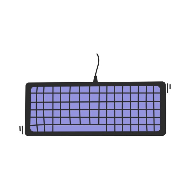 Teclado de computadora colorido
