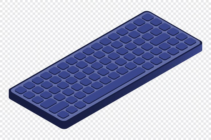 Vector teclado de computadora isométrico genérico icono de teclado tecnología isométrica ilustración isométrica vectorial