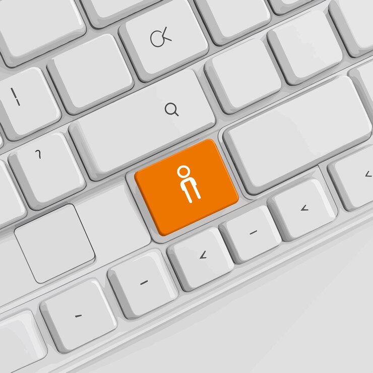 Vector un teclado con el número 2 en él