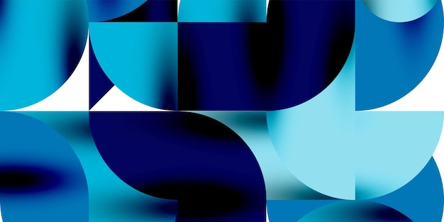 Técnicas mínimas formas circulares arte geométrico vectorial círculos modernos