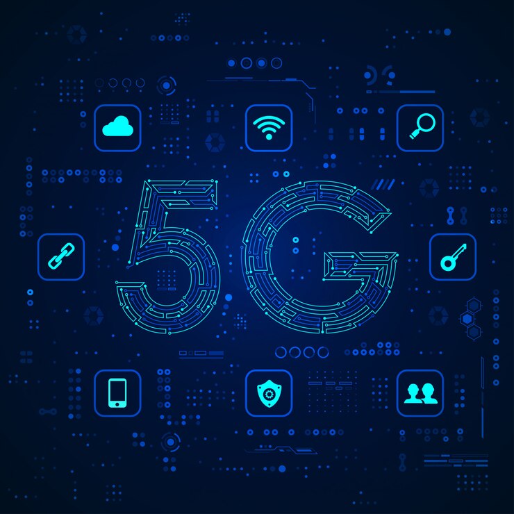 Vector tecnología 5g