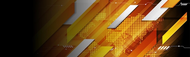 Tecnología abstracta equipo HUD futurista fondo de banner web