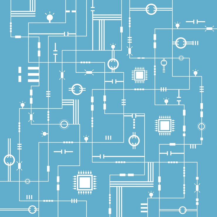Vector tecnología abstracta fondo electrónico,