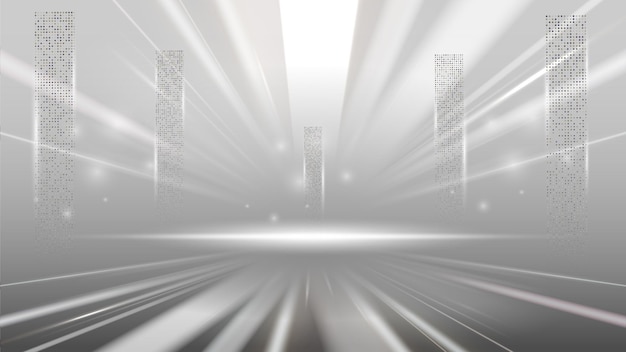 Tecnología abstracta fondo gris blanco concepto de comunicación Hitech tecnología digital