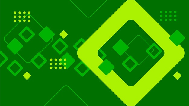 Tecnología abstracta Fondo verde