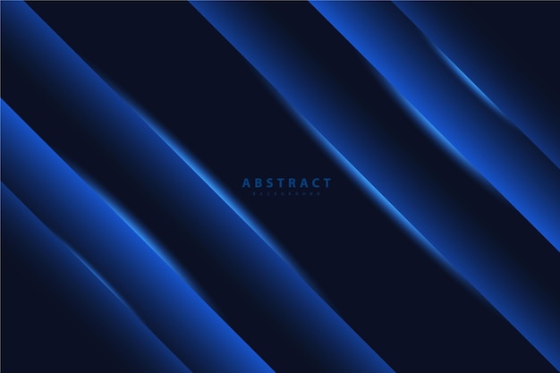 Tecnología abstracta futurista de neón brillante con fondo azul oscuro