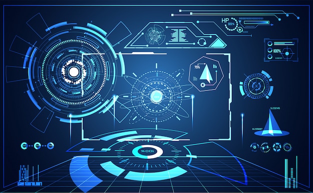 Tecnología abstracta y futurista
