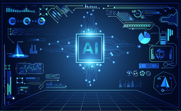 Tecnología abstracta y futurista