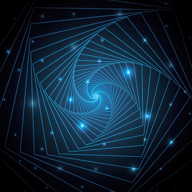 tecnología abstracta línea geométrica pentagonal arte