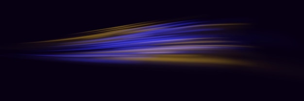 Tecnología abstracta de líneas de luz Efecto de onda de luz brillante