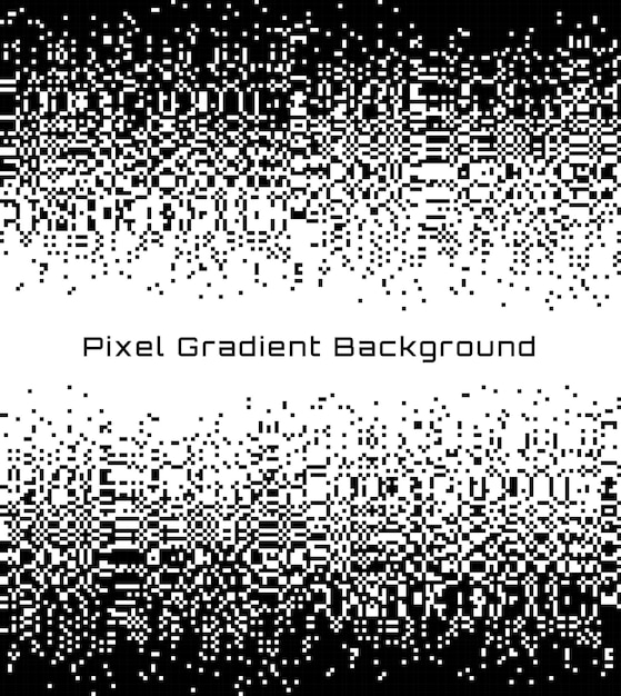 Tecnología abstracta de píxeles gradiente centro fondo textura de patrón pixelado Ilustración vectorial