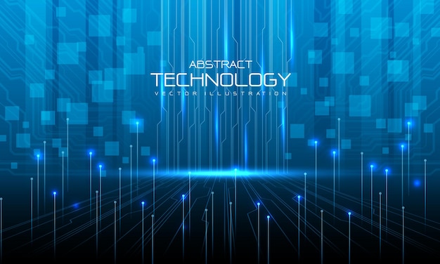 Tecnología abstracta rosa azul concepto de datos futuristas conexión a la red de Internet vector de fondo