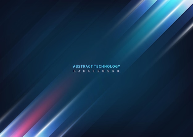 Tecnología abstracta superposición geométrica diseño de fondo de movimiento de línea de alta velocidad con espacio de copia para el texto