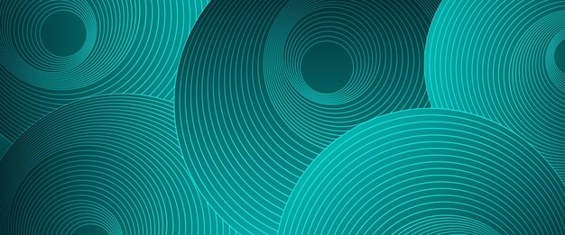 Tecnología abstracta vectorial verde futuro moderno fondo de línea 3D Ilustración vectorial para negocios instituciones corporativas fiestas seminarios y charlas