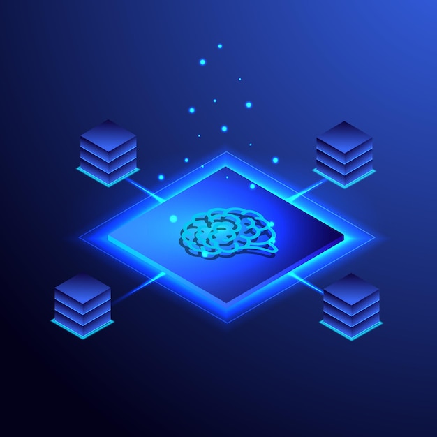 Tecnología AI de inteligencia artificial para el concepto de transformación digital