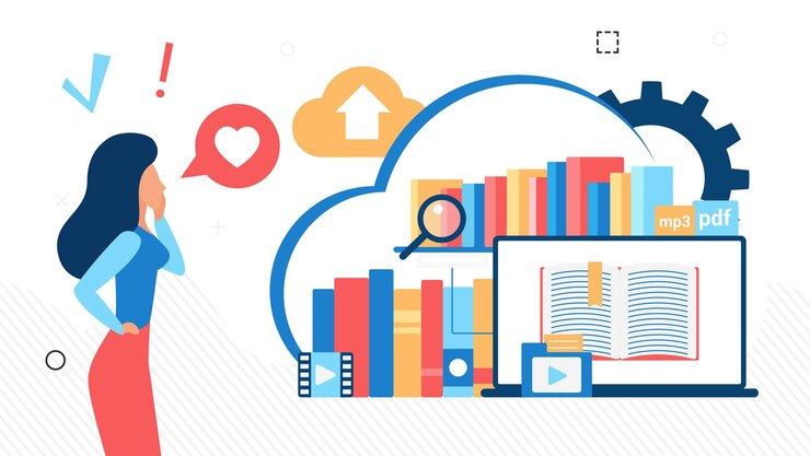 Vector tecnología de análisis de big data usando aprendizaje automático